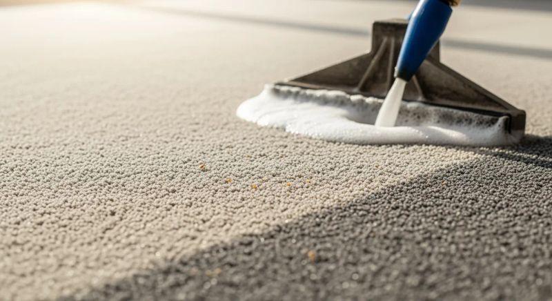 Clean pressure-washed patio in a Birmingham garden