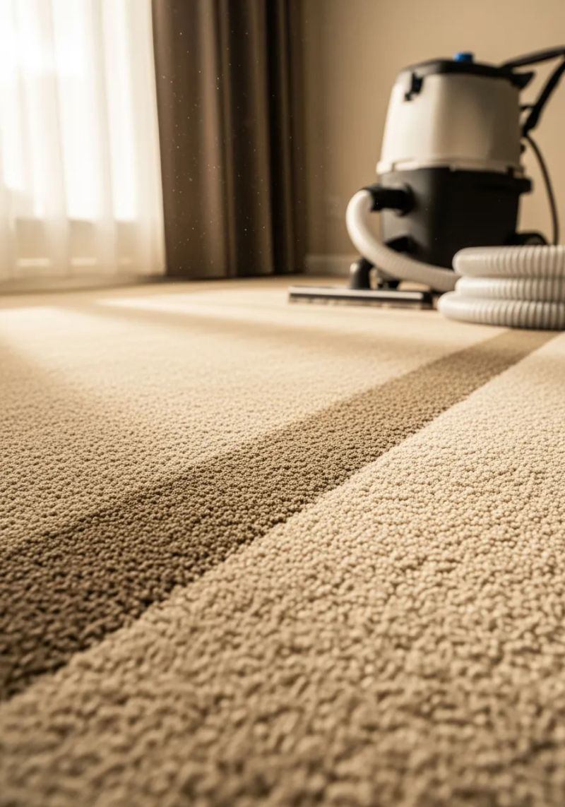 Professional carpet cleaning in a Birmingham living room