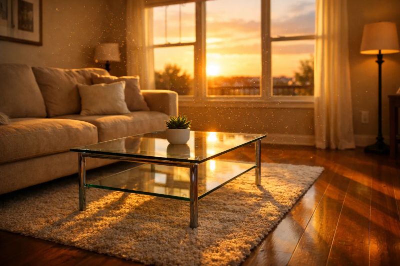 Beautiful freshly cleaned living room in a Birmingham home
