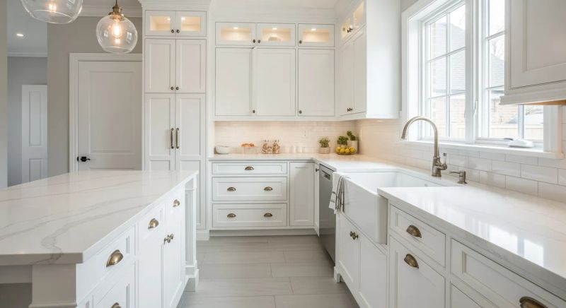 Freshly deep-cleaned kitchen in a Birmingham home