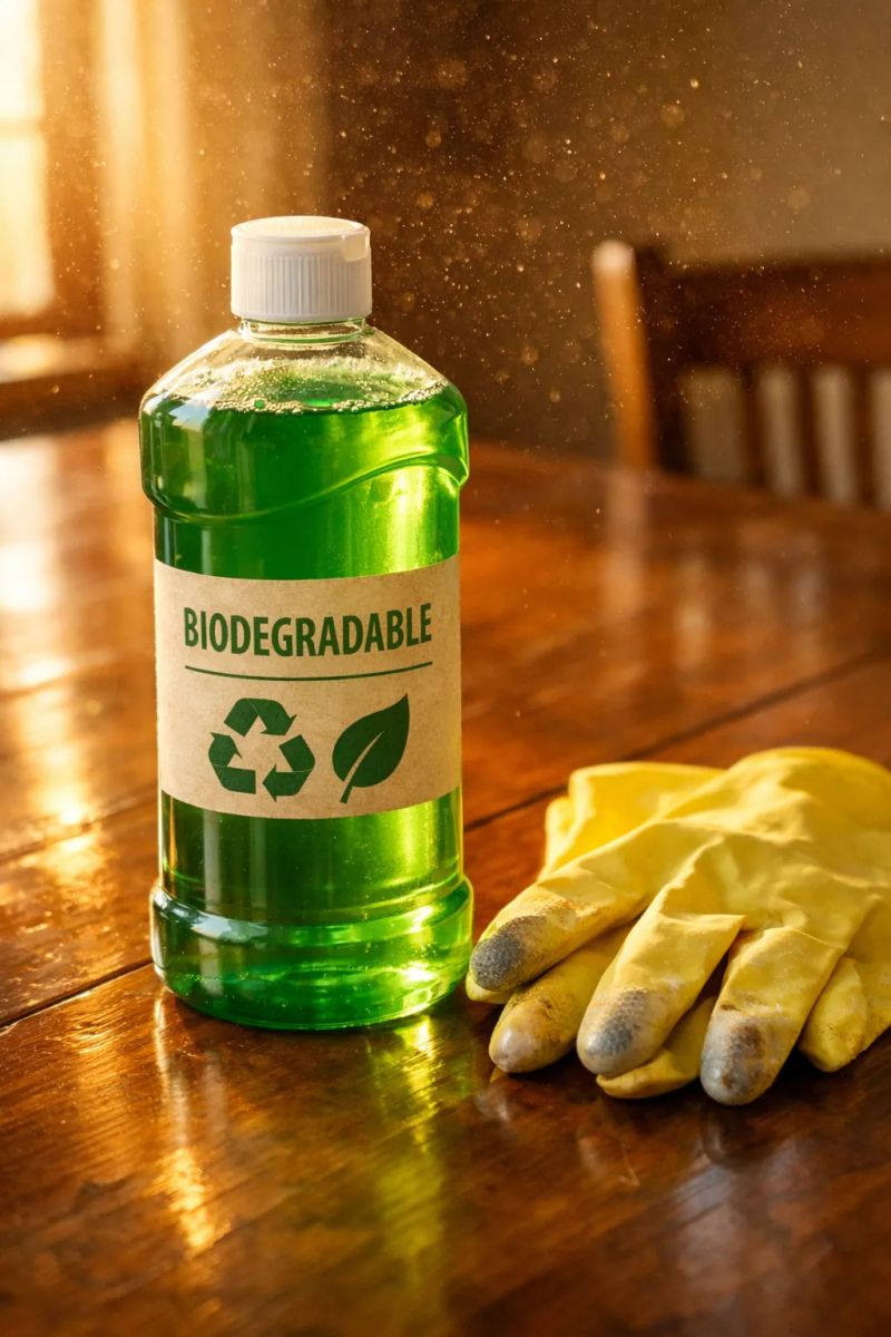 Eco-friendly cleaning supplies used for green cleaning